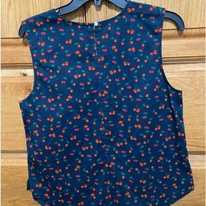 cute sleeveless cherry top.  Only worn once. Bought from Nordstrom Rack.
